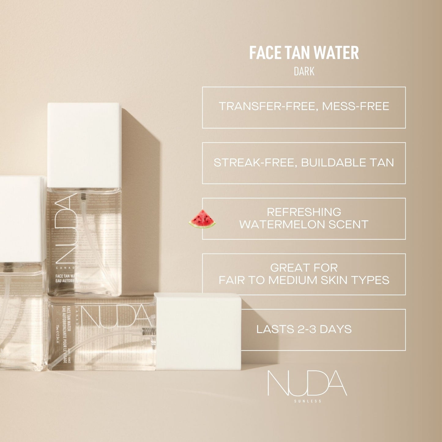 CLOUDMIST FACE TAN WATER